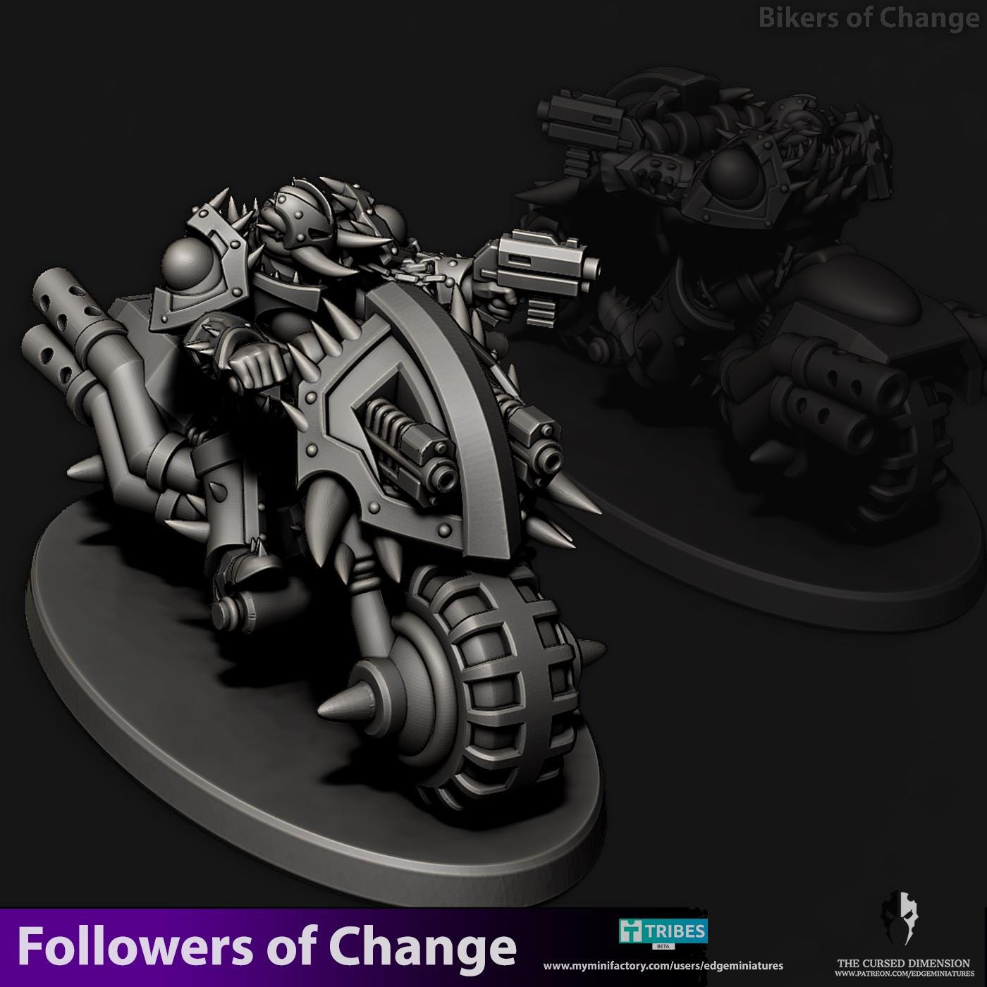 Bikers of Change - Followers of Change - Set of 4