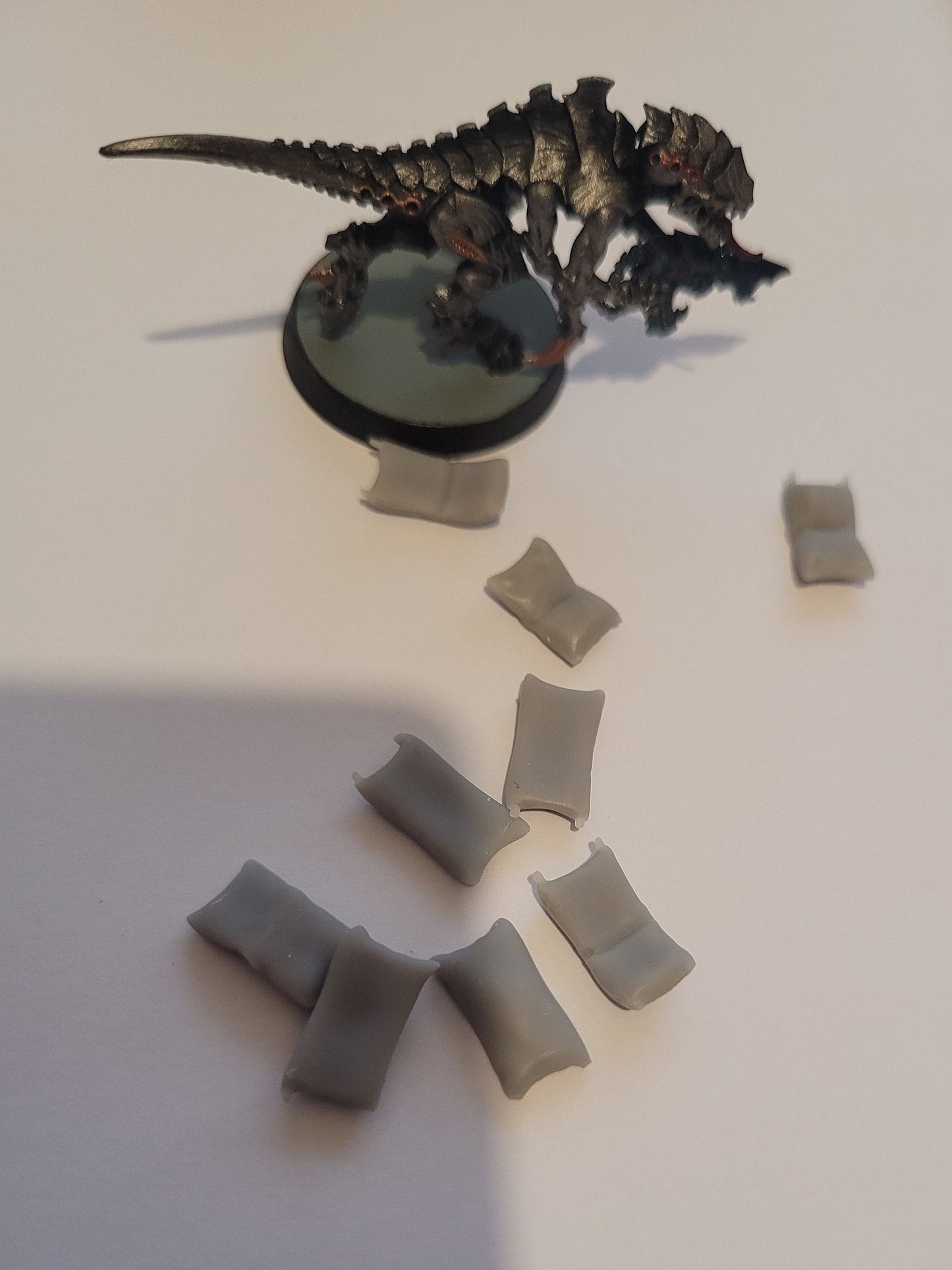 Sandbags for basing and miniatures