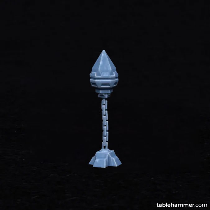 Floating chained energy crystals