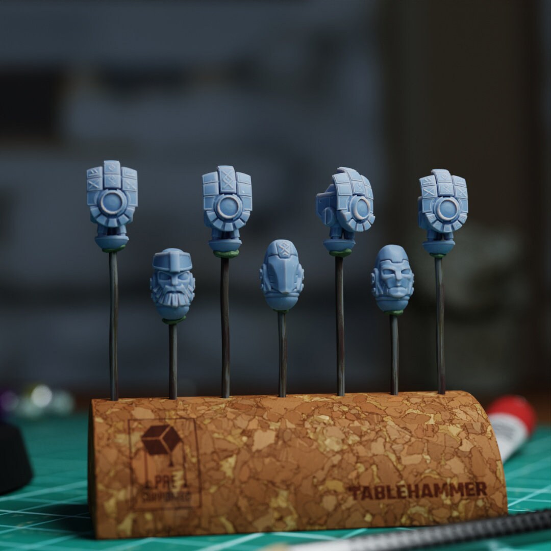 Robot drone automata infantry heads – Bits pack