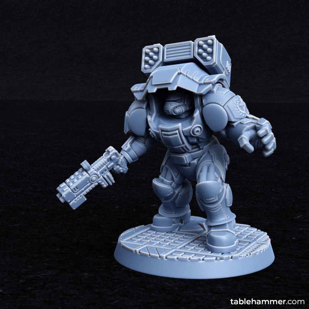 Myrmidon Armadillos (ranged) – superhuman heavy troops