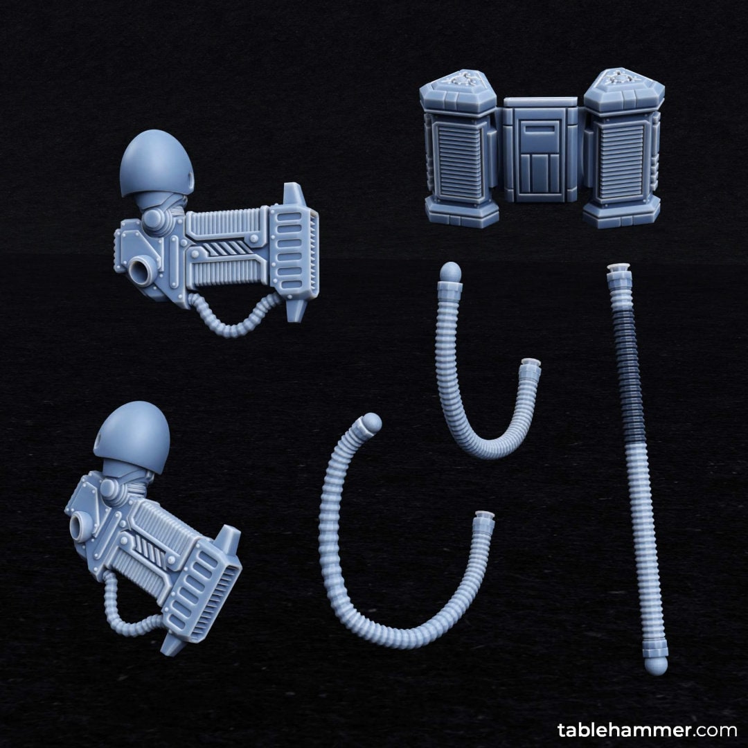 Myrmidon Armadillos (ranged) – superhuman heavy troops