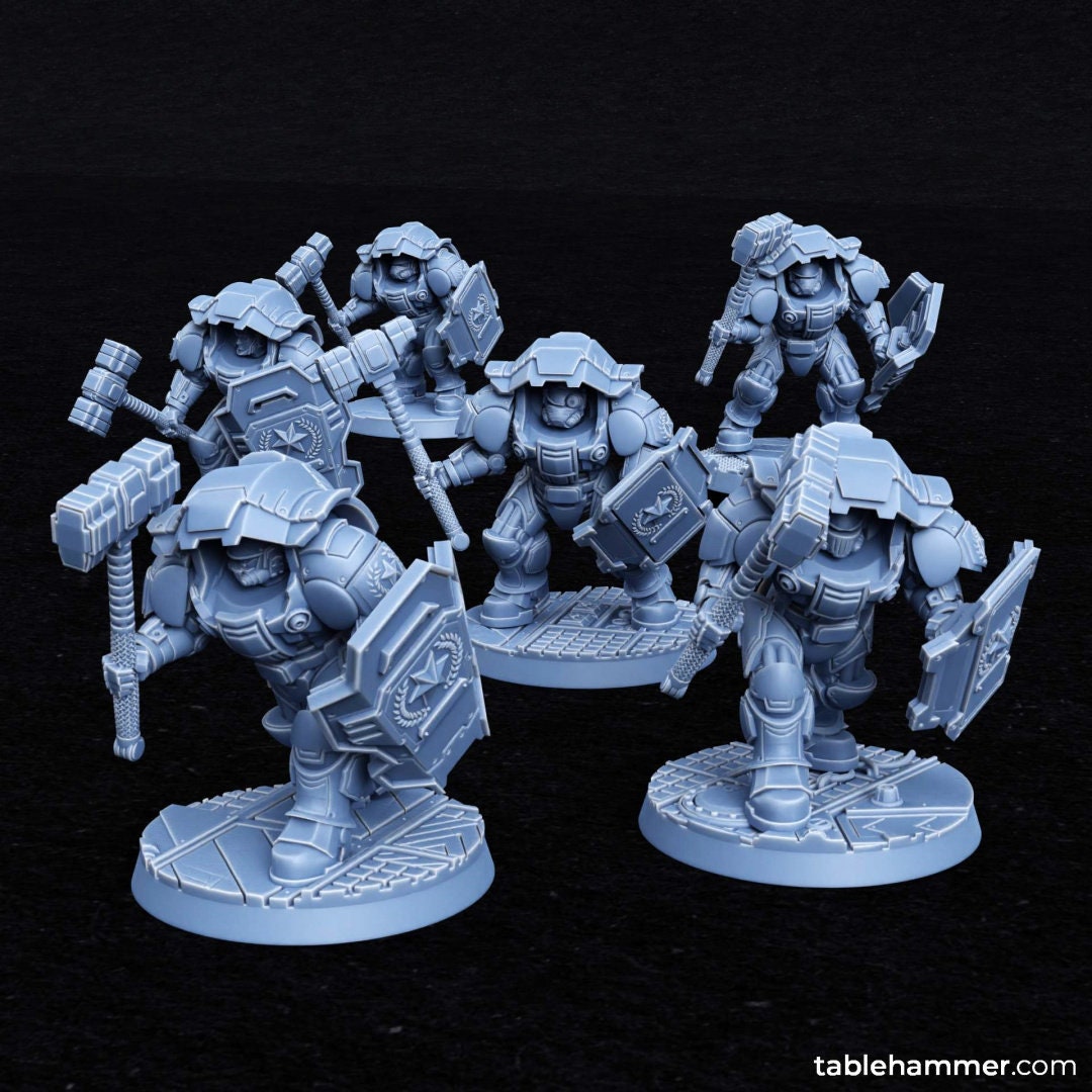 Myrmidon Armadillos (melee) – superhuman heavy troops