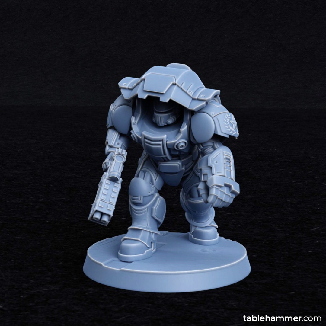 Myrmidon Armadillos (ranged) – superhuman heavy troops