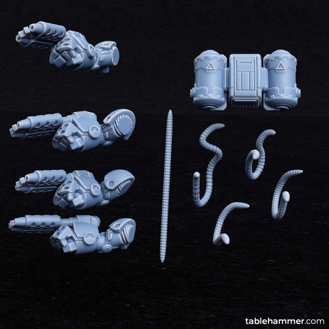 Myrmidon Armadillos (ranged) – superhuman heavy troops