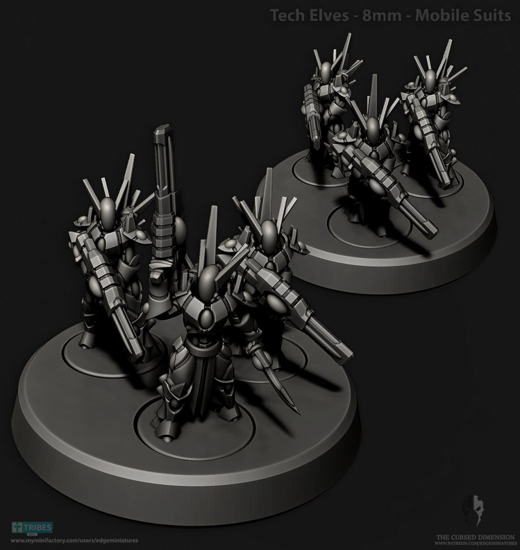 Tech Elves - Mobile Suits - 8mm