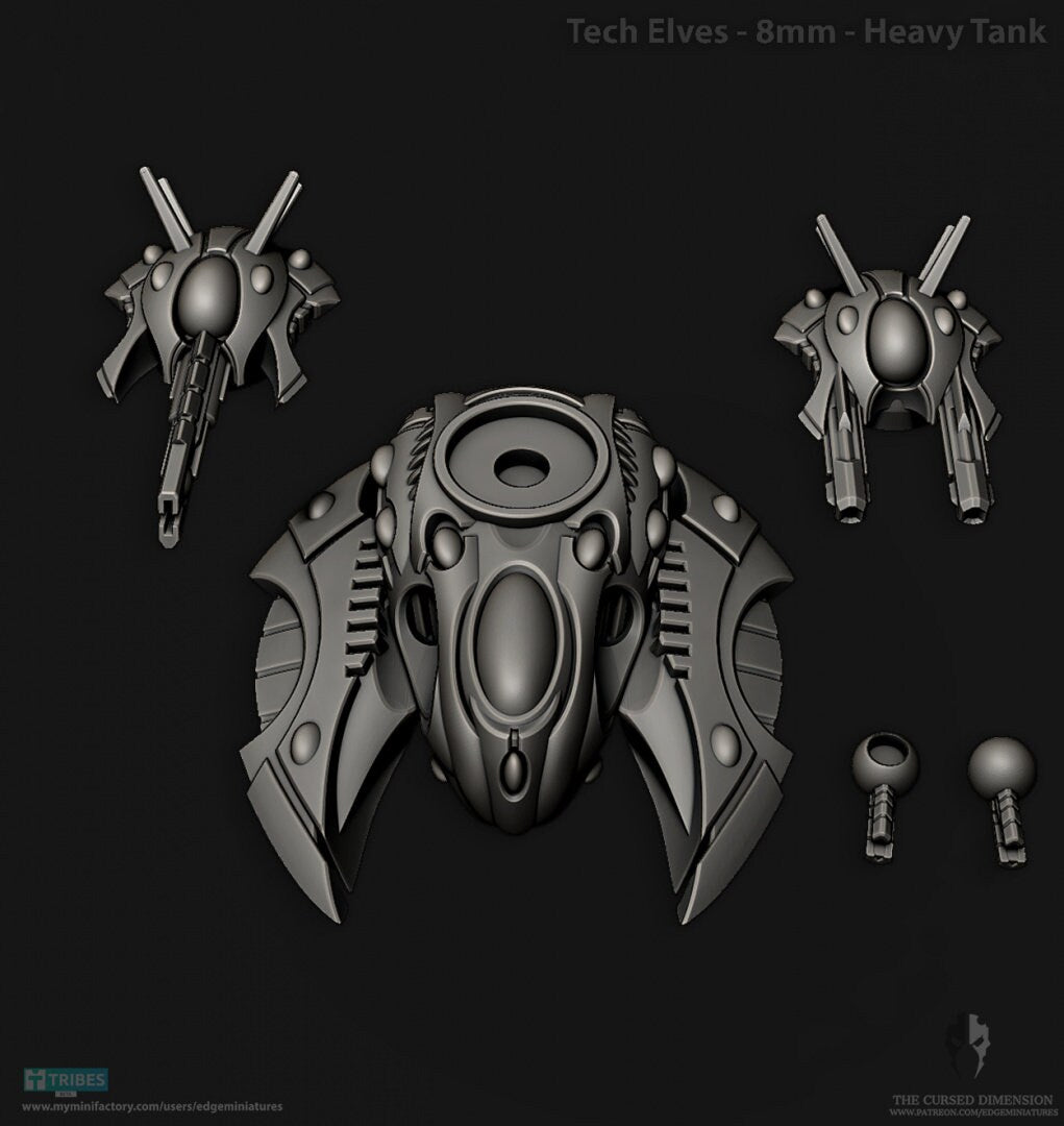 Tech Elves - Heavy Tank - 8mm