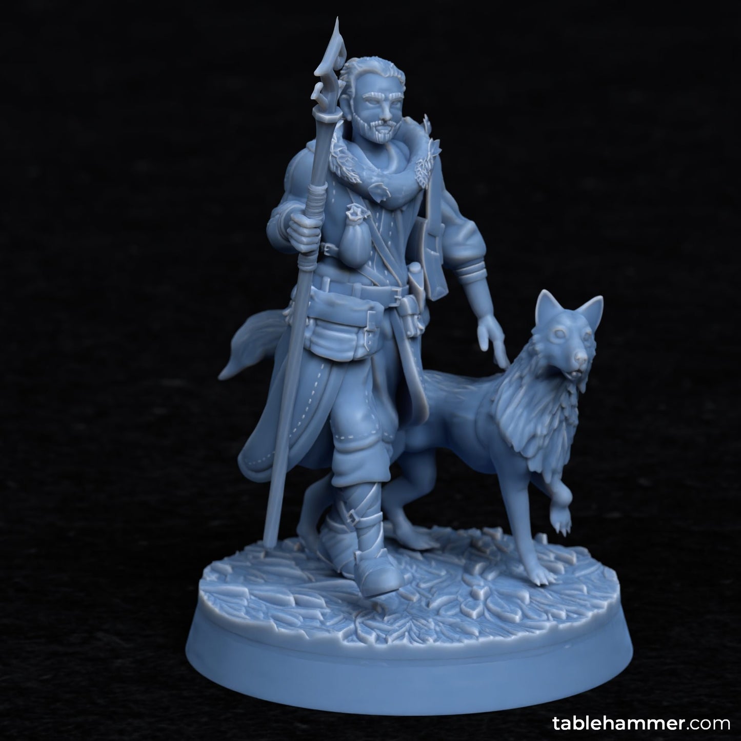 Johan Wildheart with dog companion