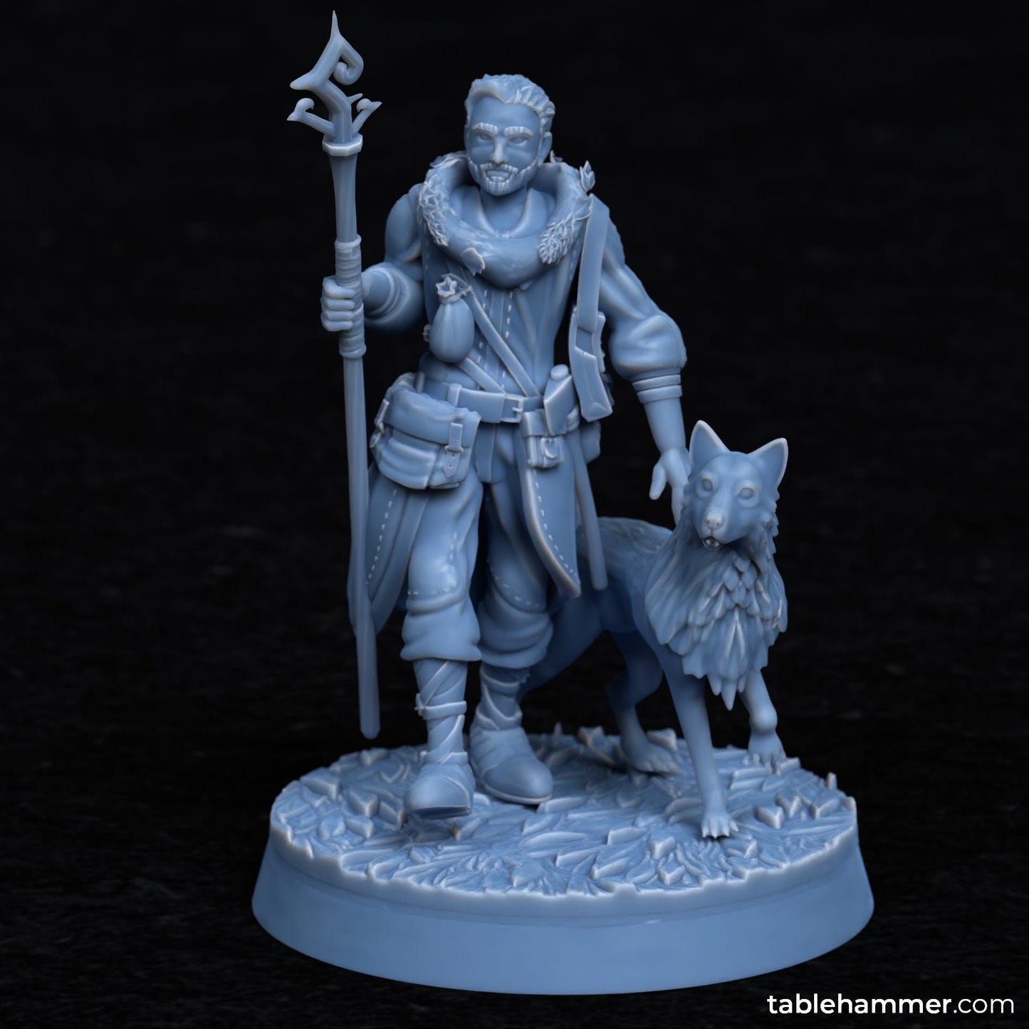 Johan Wildheart with dog companion