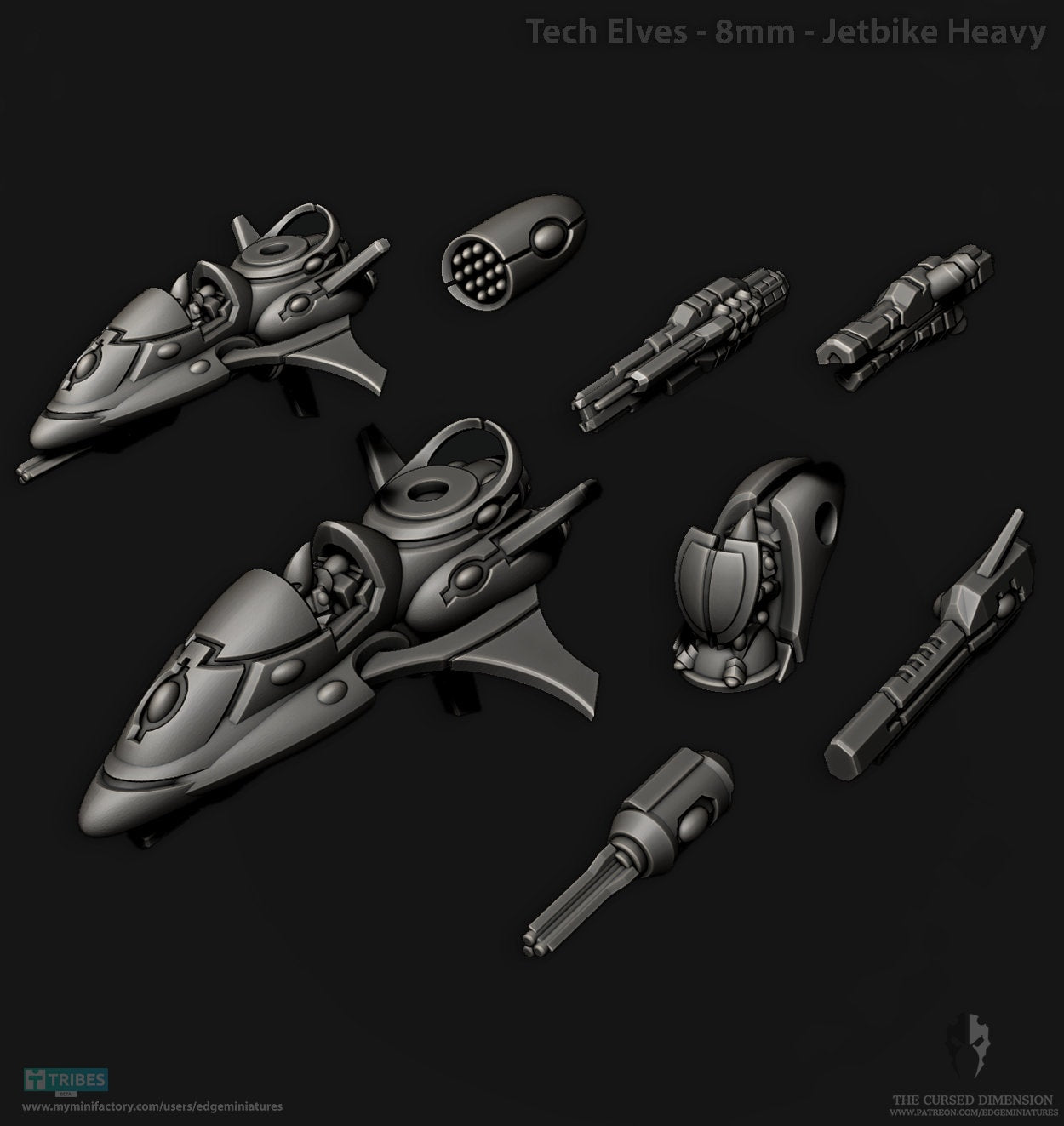 Tech Elves - Heavy Jetbike - 8mm