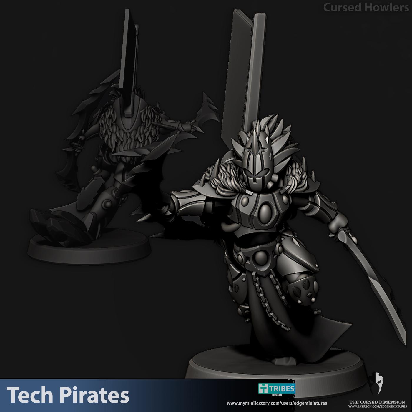 Cursed Howlers - hero variants - Tech Pirates