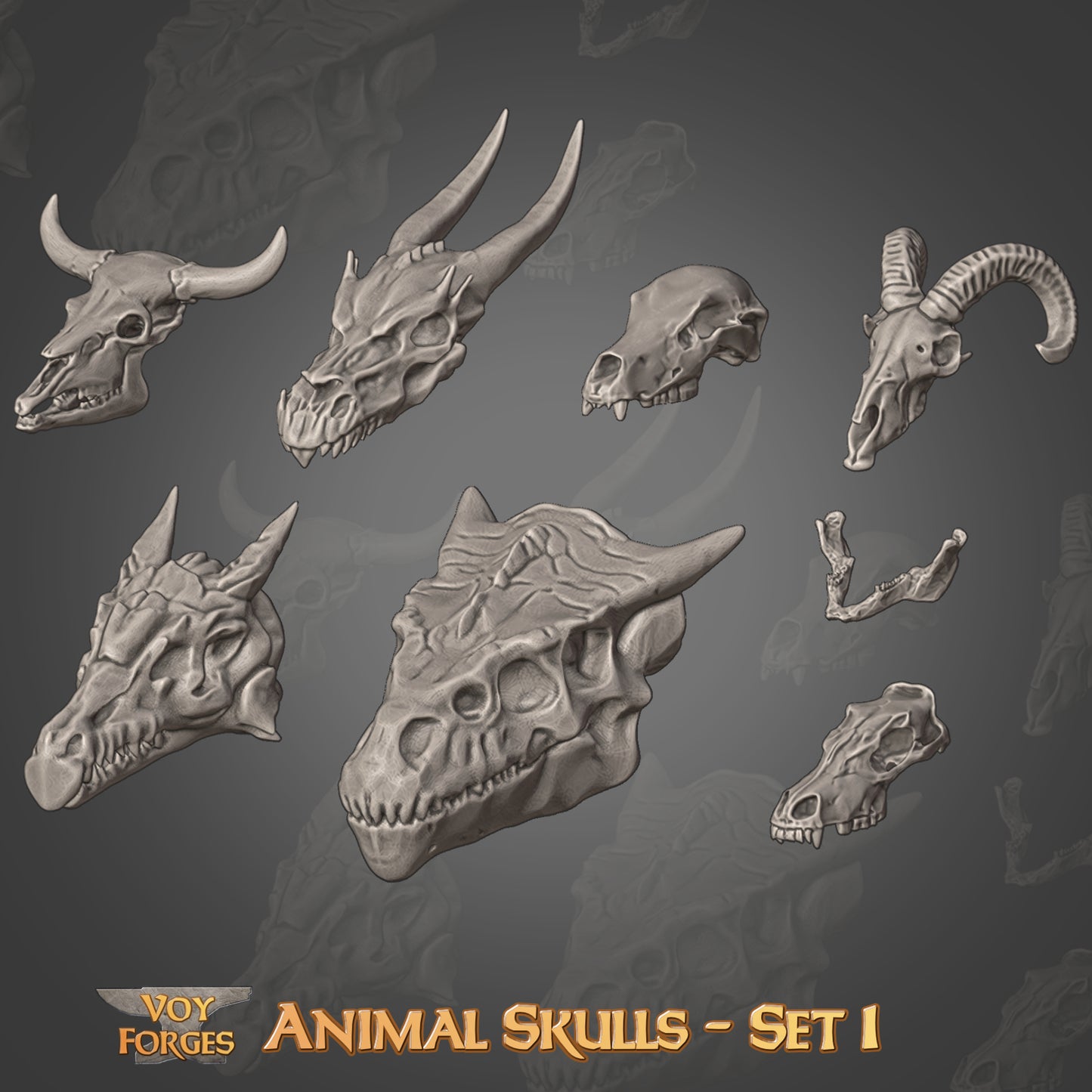 Animal Skulls for Basing