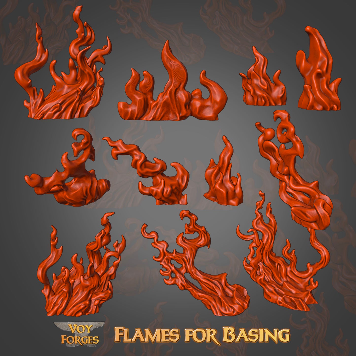 Stylized Flames for Basing