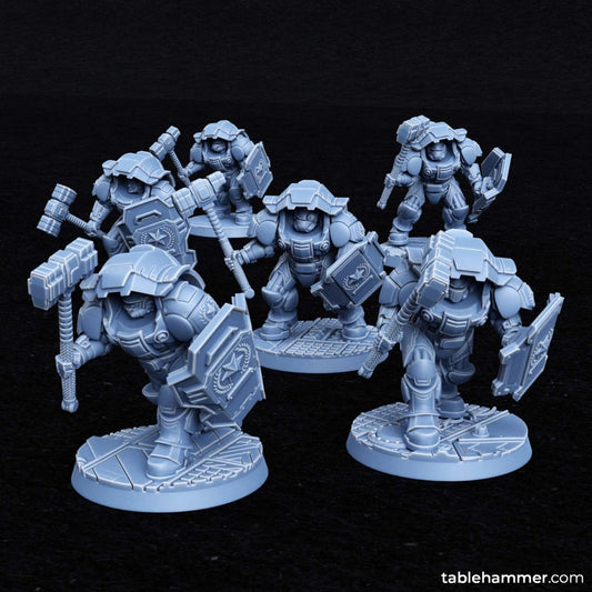 Myrmidon Armadillos (melee) – superhuman heavy troops