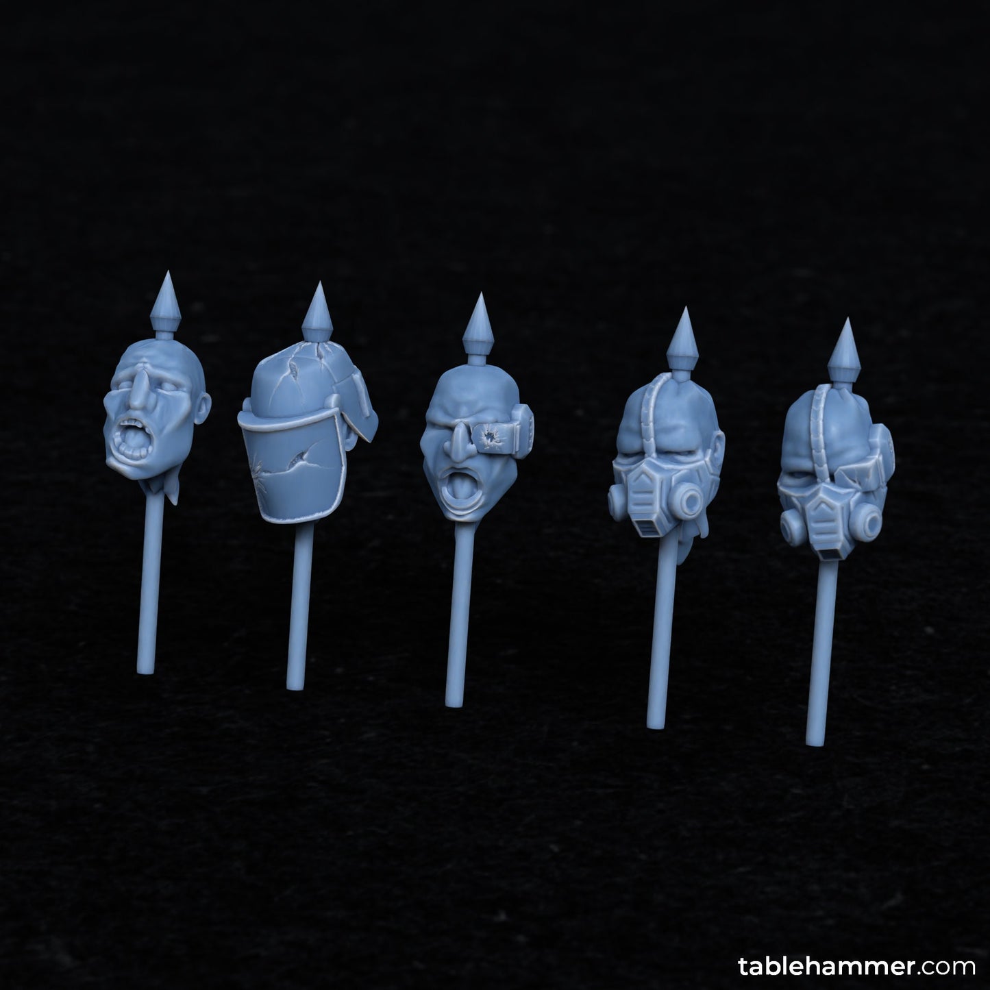 Ogre Piked Heads for terrain