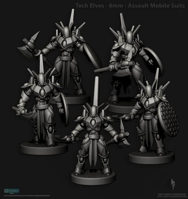 Tech Elves - Assault Mobile Suits - 8mm